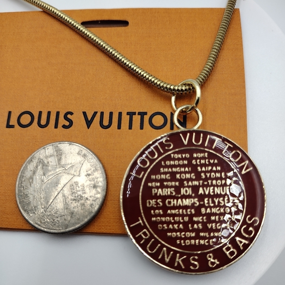 LOUIS Vuitton Trunks & Bags Charm 35mm Round